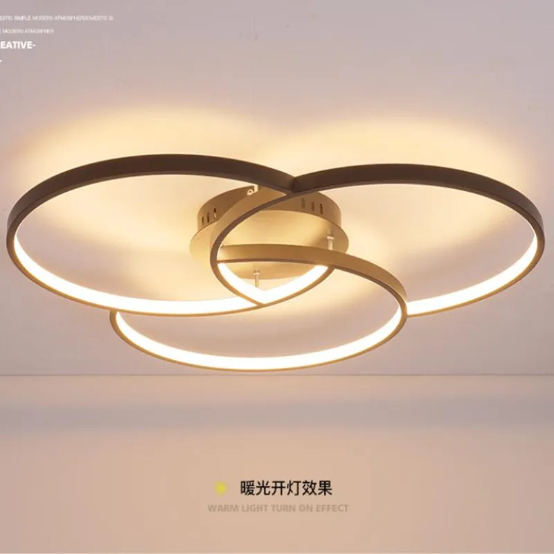 

modern led chandelier for living room bedroom aluminum body remote control home chandelier lighting lamp fixture