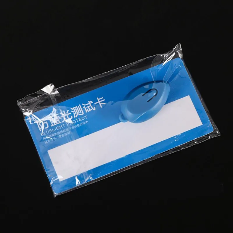 PVC Anti-luce blu Test Card test Light glasses accessori per test UV card Blue light detection card Generator Card