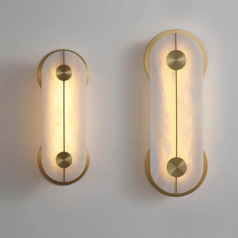

Настенные светильники из мрамора в стиле лайт-люкс для гостиной, ресторана, декоративного оформления стен, лестниц, вилл, отелей, бра и светильники
