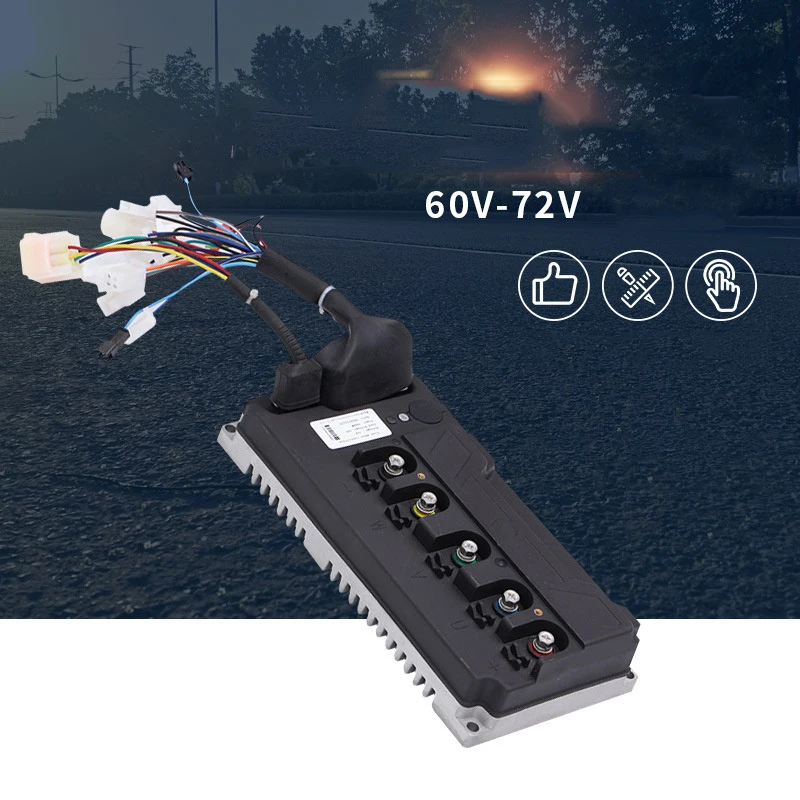 60V-72V Wireless 3000W 80A Sine Wave Electric Vehicle Controller Brushless Mute Electric Vehicle Controller Accessories