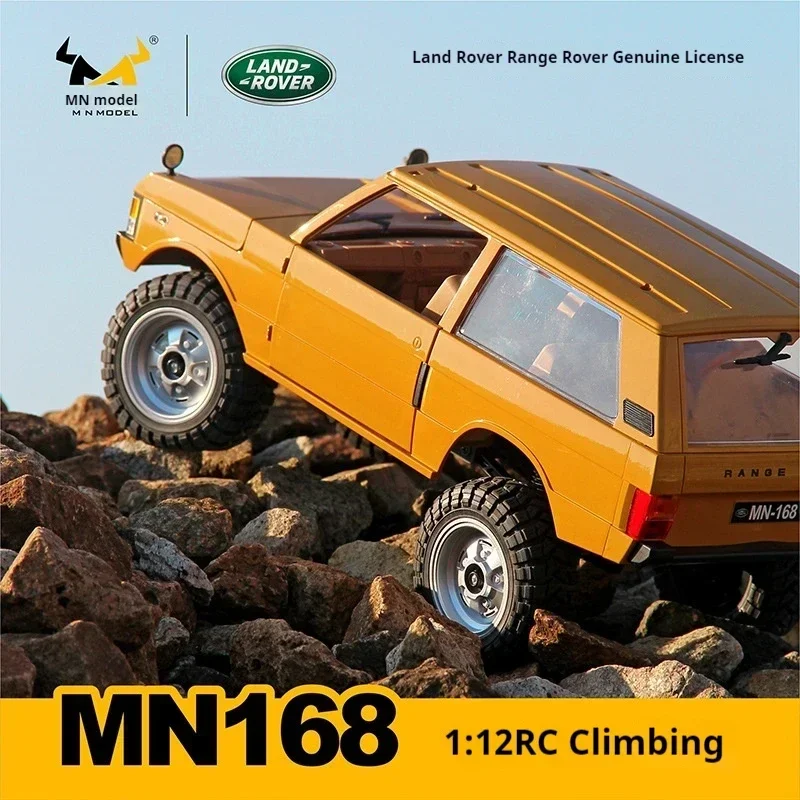 Mn168 1/12 Range Rover Afstandsbediening Klimvoertuig Professionele Rc 4wd Outdoor Off Road Voertuig Simulatie Model Speelgoed Jongen Gif