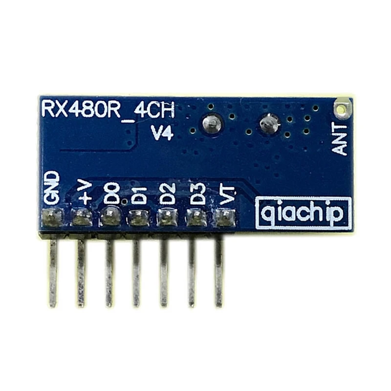 RX480E-4CH Rf433mhz Decoding Module Wireless Receiving Four-Way Decoding Remote Control Transmitter