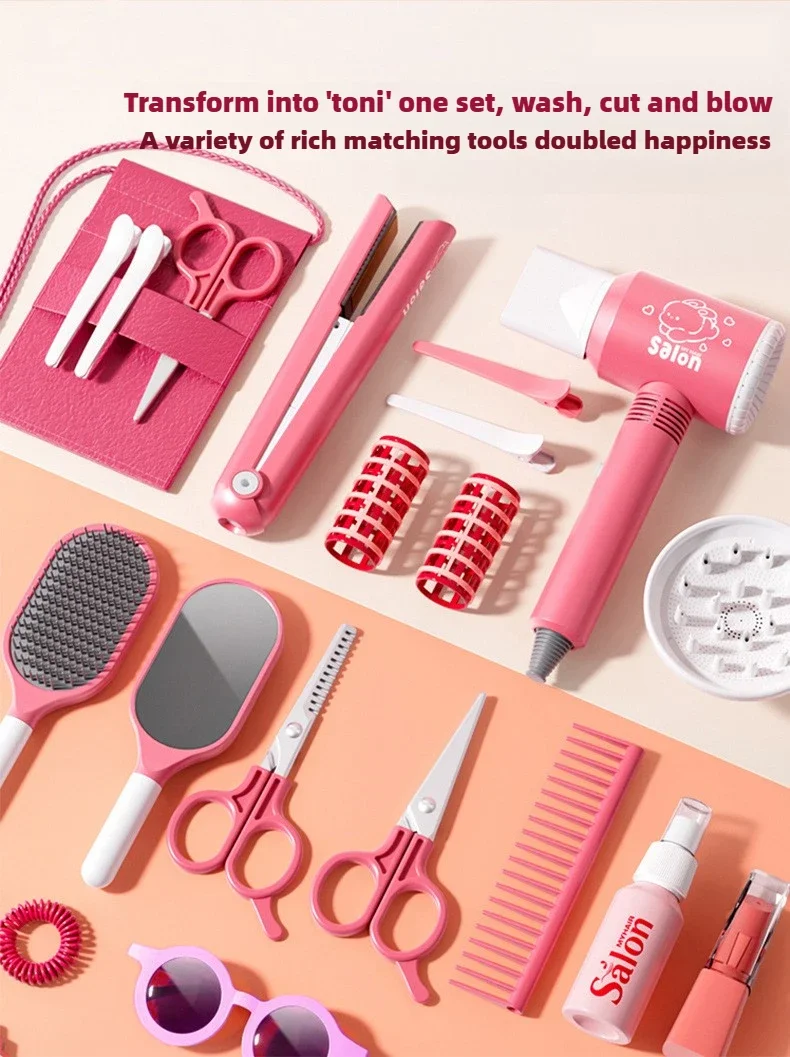 ままごと理髪セットハウス遊び楽しい安全調整頑丈なパートナーシェアリングヘアビューティーメイクアップセットハウスプレイセット