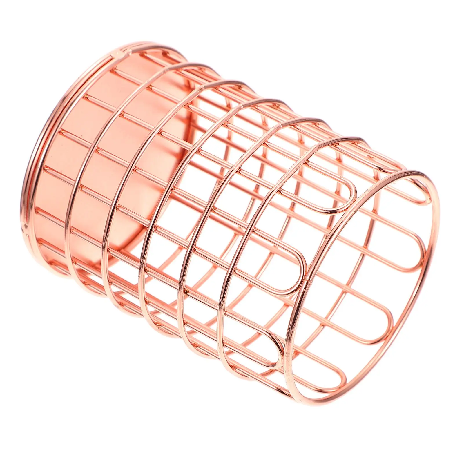 

Makeup Brush Storage Bucket Iron Material Compact Size Elegant Practical Stationery Case Desktop ganizer Box