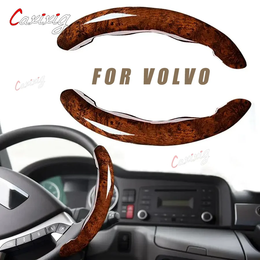 Wood Grain Steering Wheel Cover Excellent Tactile Sensation For Volvo  S40 S60 S80 V40 V60 XC60 XC90 C30 C70