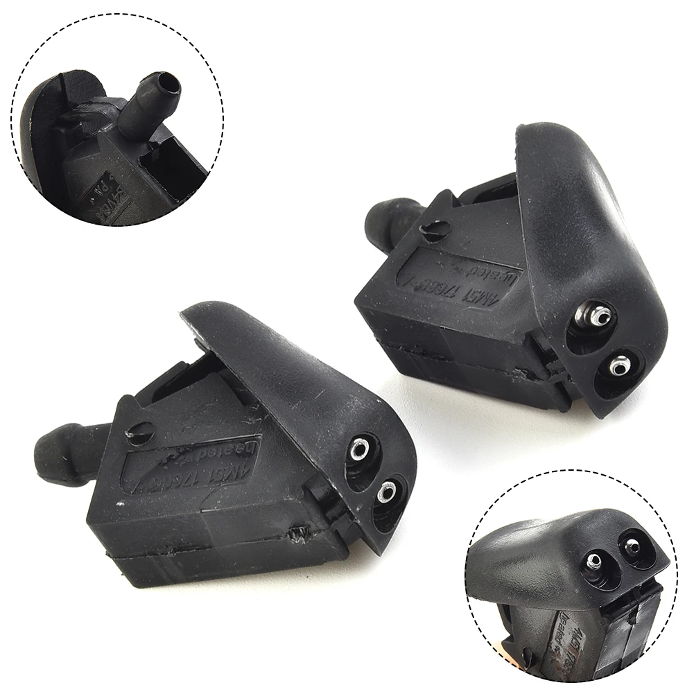 2x limpiaparabrisas boquilla de chorro de pulverización lavadora para Ford Fiesta 2001-2008 Kits de rociador de chorro de boquilla limpiaparabrisas delantero de coche