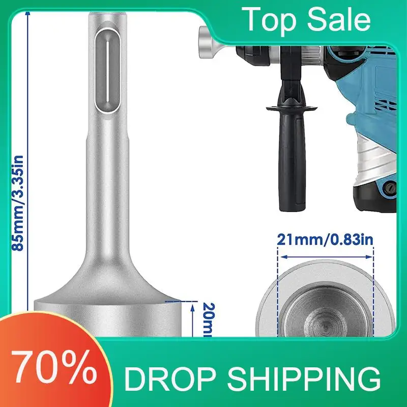 

AT03 Top 1 PCS SDS-Plus T Post Ground Rod Driver Drill Bit Driver Durable Hammer Drill Rod Converter For Hammer Drill Grounding