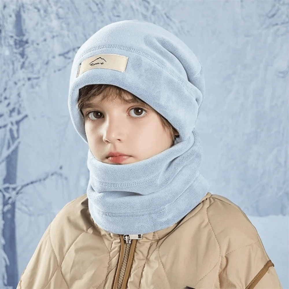 شخصية مرنة قبعة وشاح مجموعة الصوف بطانة بلون وشاح مدمج كل مباراة الدفء الشتاء البلوز قبعة في الهواء الطلق #4