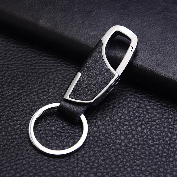 1 Stück Einfacher, Moderner und Kreativer Zinklegierung-Leder-Schlüsselanhänger, Unisex Metall-Taillen-Schlüsselanhänger, Geschenk-Schlüsselring, Auto-Schlüsselanhänger
