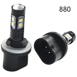 2PCS 880 LED Car Fog Light Bulb DRL 6000K White High Power 890 892 893 899 Headlight Bulbs Auto Driving Headlamp Lamps