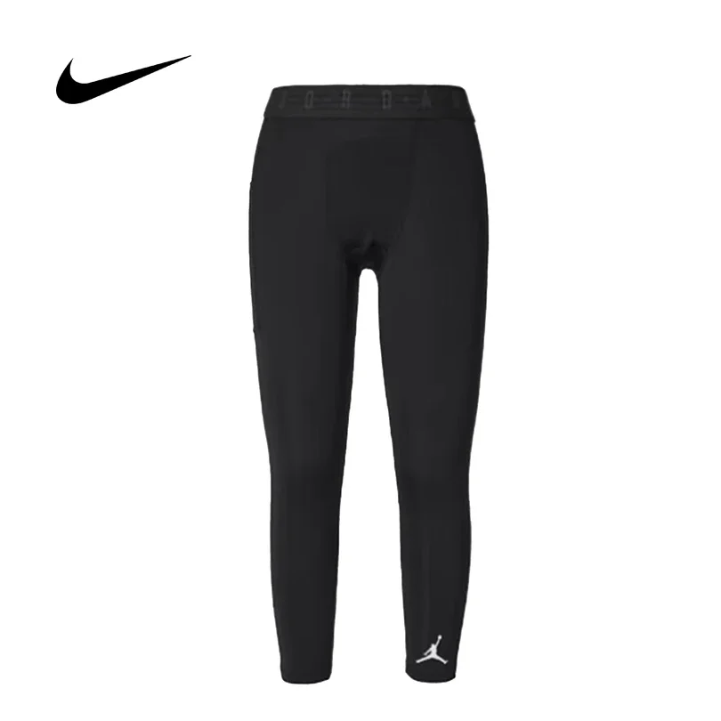 Nike Men's Autumn Winter Quick-Dry Breathable Tights, Running Training Fitness Long Athletic Pants DX3140-010