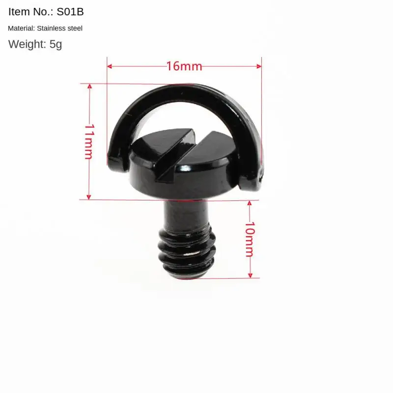 SmallRig D Eje D-ring Adaptador de tornillo de montaje de cámara Thead de 1/4 pulgadas para plataforma de cámara DSLR Placa de liberación rápida-838