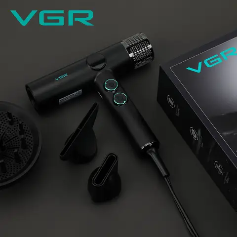 Профессиональный фен VGR V-401 бесщеточный с мощным потоком воздуха — фото устройства