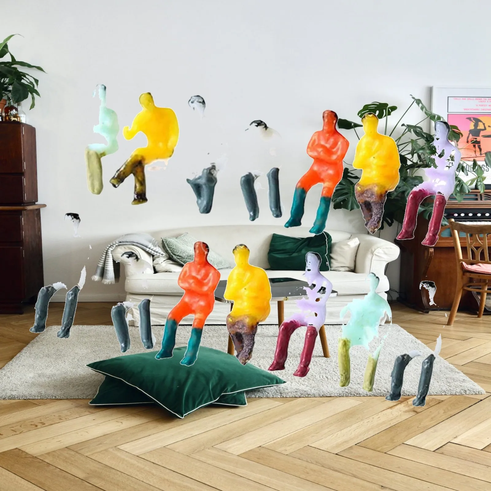 

14Pcs Hand Painted Figures Gift Photography Indoor Toy Tiny Diorama Figures