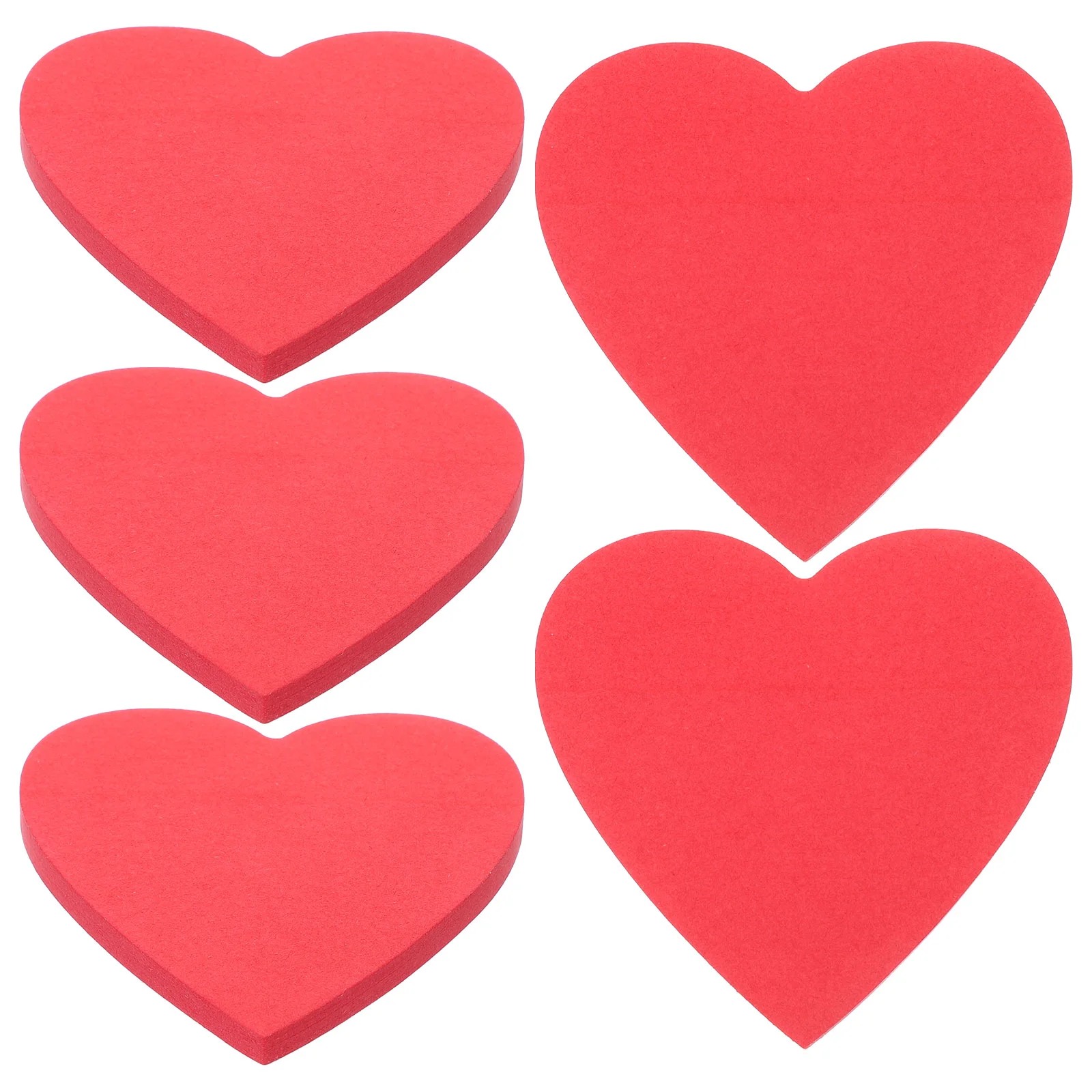 

5 Books Red Love Note Stickers for Memo The Office Magnets Heart Pink Multi-function Portable Supply Student