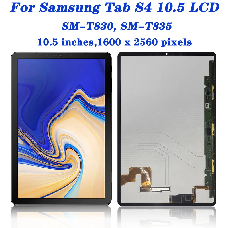 Imagem -02 - Substituição do Conjunto do Digitalizador da Tela Sensível ao Toque Display Lcd Super Amoled Samsung Tab s4 10.5 T830 Wi-fi T835 Lte