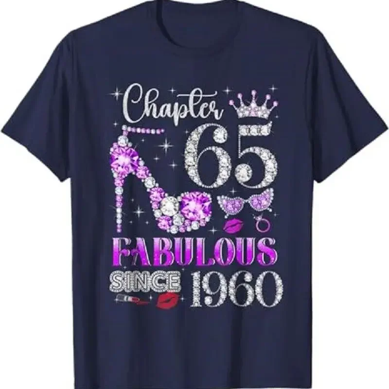 Chapter 65 Fabulous Since 1960 65Th Birthday Women Ladies T Shirt