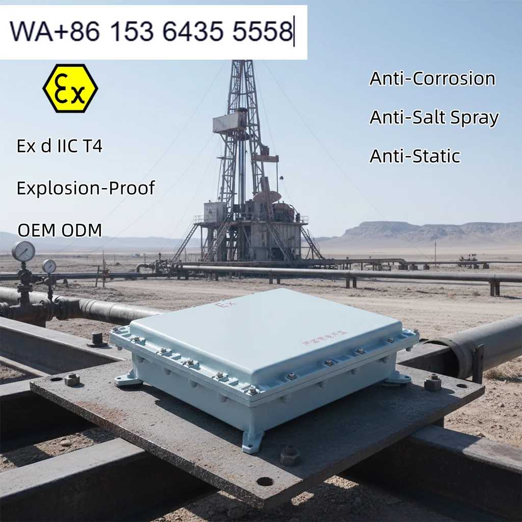 600x700x250 IP65 Aluminum Explosion-proof Electrical Distribution Control Cabinet Box