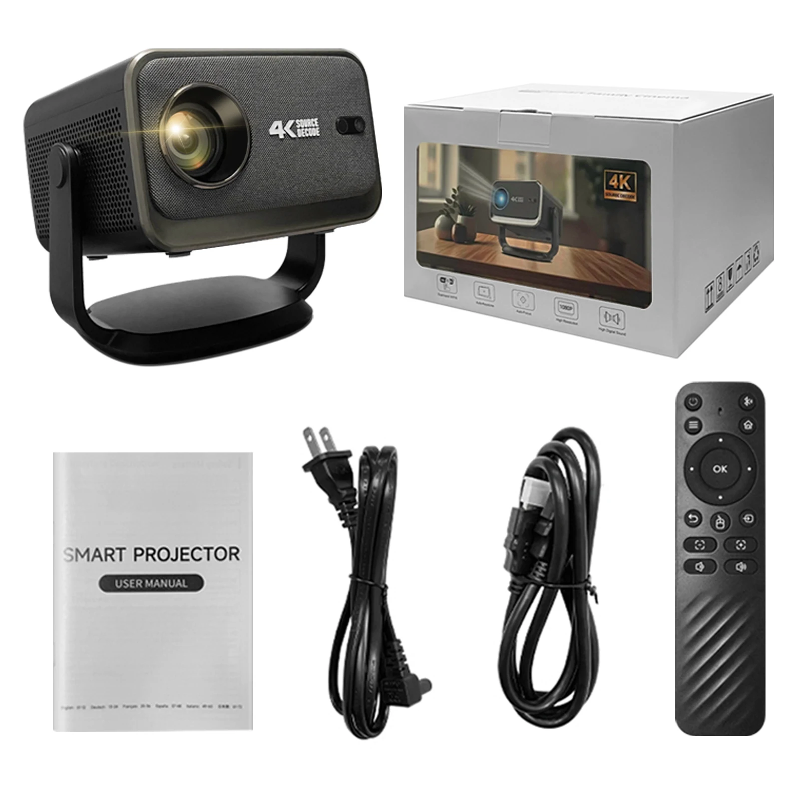 

Pro Grade 4K Home Theater Projector 360° Swivel, No Light Leakage, Latest Android OS | Bulk Discounts
