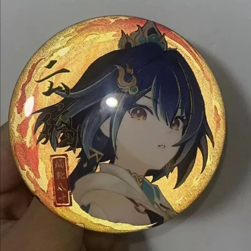 Hot Game Honkai:star Rail Figure Yunli Tinplate Circular Badge Bagpack Handbag Jewelry Accessories for Fans Gifts Collectibles