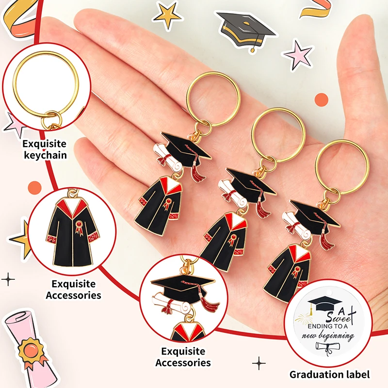 

Graduation Eason Theme Keychain Set Graduation Season Souvenirs Classmates And Friends Give Each Other Graduation Gift