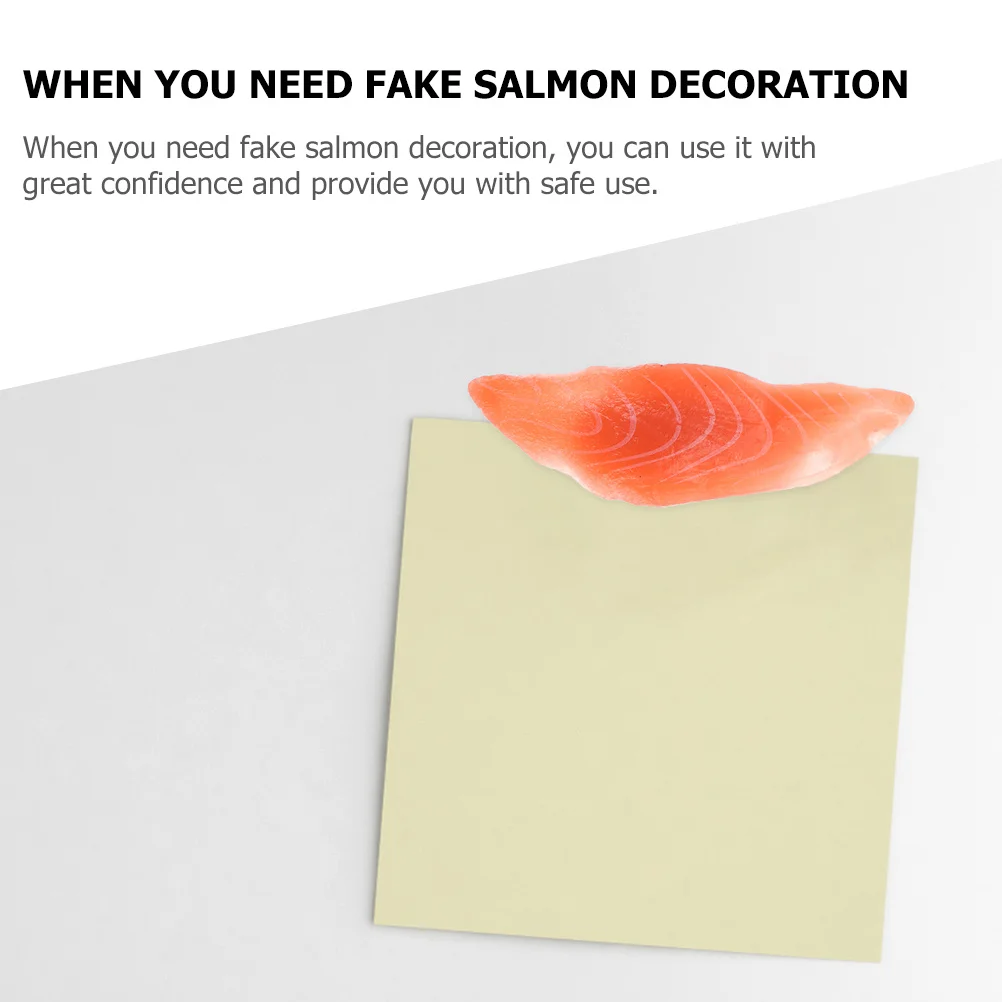 

2Pcs Refrigerator Magnets Salmon Sushi Funny Home Decors Decorative Kitchen Stickers 3D Simulation Food Gifts Fake Sushi Magnets
