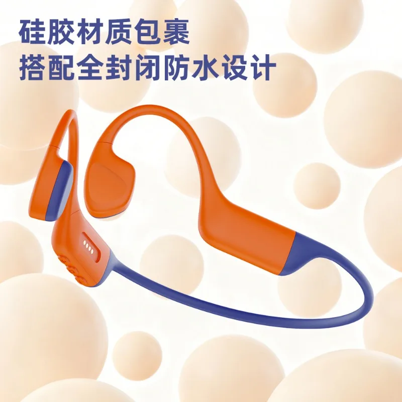 X16 Bone Conduction Earphones Memory Long Battery Life Bluetooth Earphones All-Liquid Silicone Swimming Sports Headset