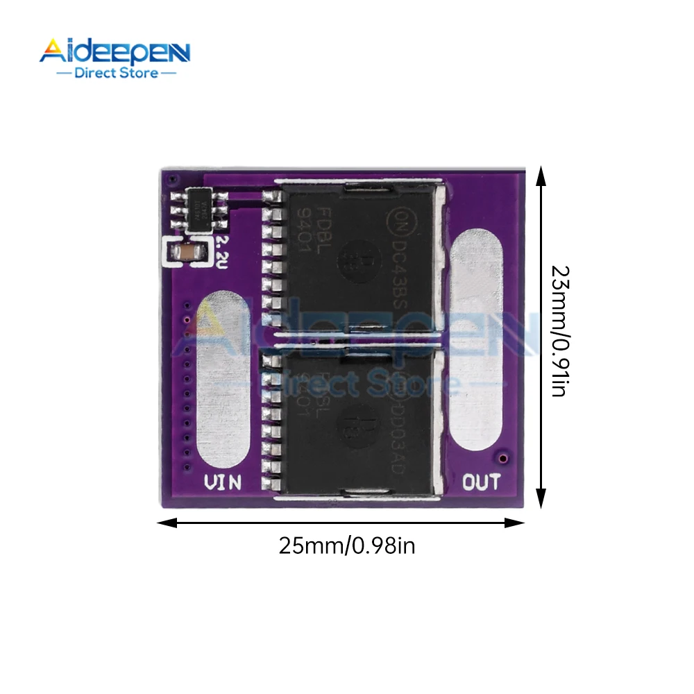 1Pcs Ideal Diode Module 2 MOS Adopts Dedicated Chip To Simulate Simulation Rectifier Board 60A Without Voltage Limit