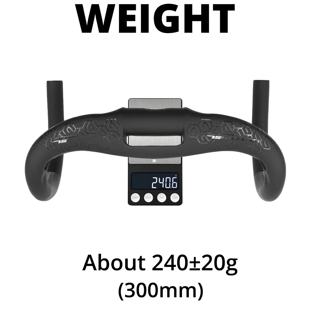 

Full Carbon Road Cycling Handlebar,Sprint Match Handlebar,Internal Routing Racing Bike Cockpit 31.8mm,300/320/340/360mm