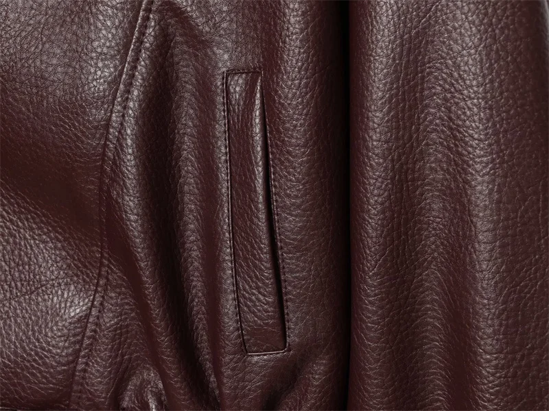 Guobioziy 2026 Fall New Women's Jacket 2026 Fall New Release Loose Faux Leather Biker Jacket Parka European and American Style