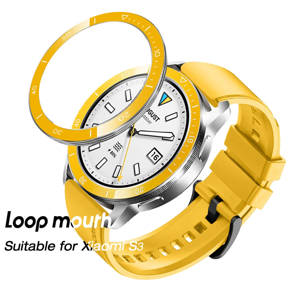 Стальные кольца безеля для Xiaomi Watch S3/S4, металлический чехол с защитой от царапин, защитные украшения для часов, принадлежности для Xiaomi Watch S3