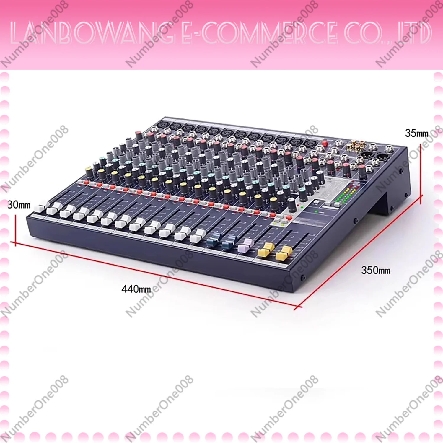 With Bluetooth Effects and Digital KTV Stage Performance EFX8/12/16 Channel Upgraded Professional Mixer