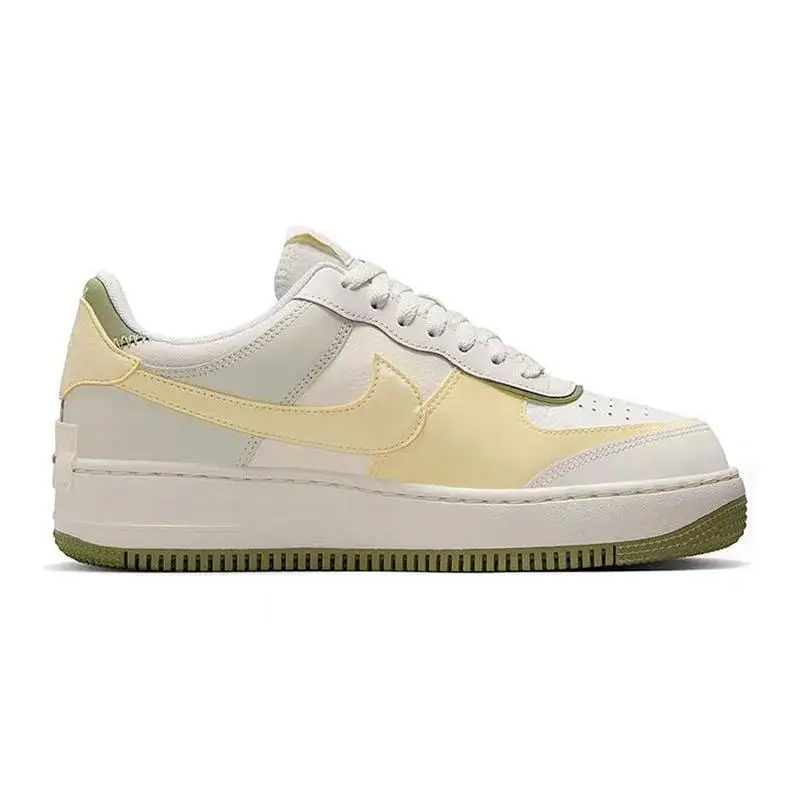 【Customize】Nike Air Force 1 Skateboarding Shoes Women's Low-top Green/White Sneakers shoes FN6335-101