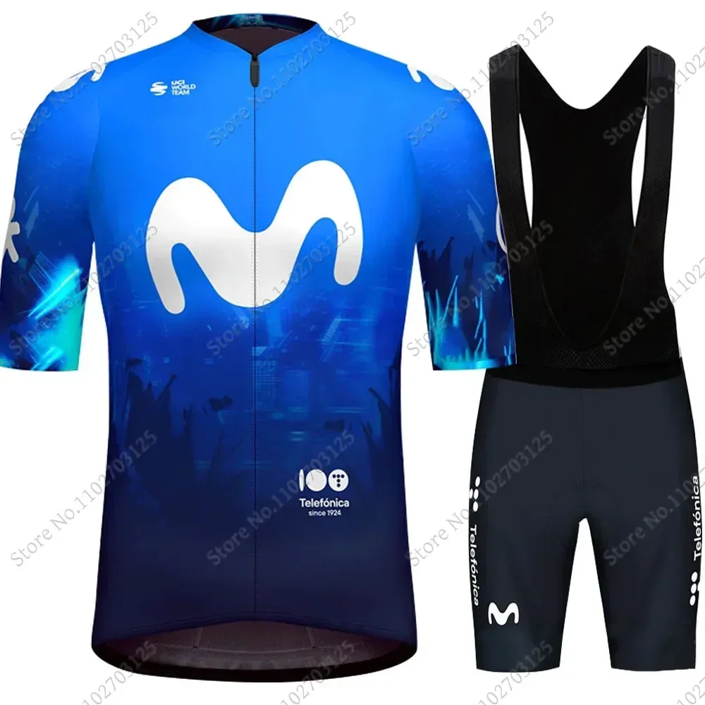 Spain Tour M Cycling Jersey 2024 Pro team Set Short Sleeve Clothing Men Road Bike Shirt Suit Bicycle bib Shorts MTB Wear Maillot