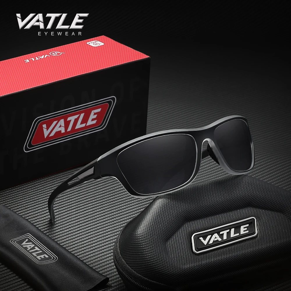 VATLE Outdoor-Sport-Reitsonnenbrille, polarisierte UV400-Brille, Fahrradstraße, klassische Schutzbrille für Herren