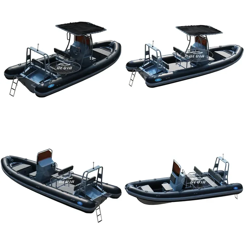 for Hedia RHIB 22ft Orca Hypalon Semi Rigid Inflatable Boat Aluminum Hull Design Patrol Rib 660
