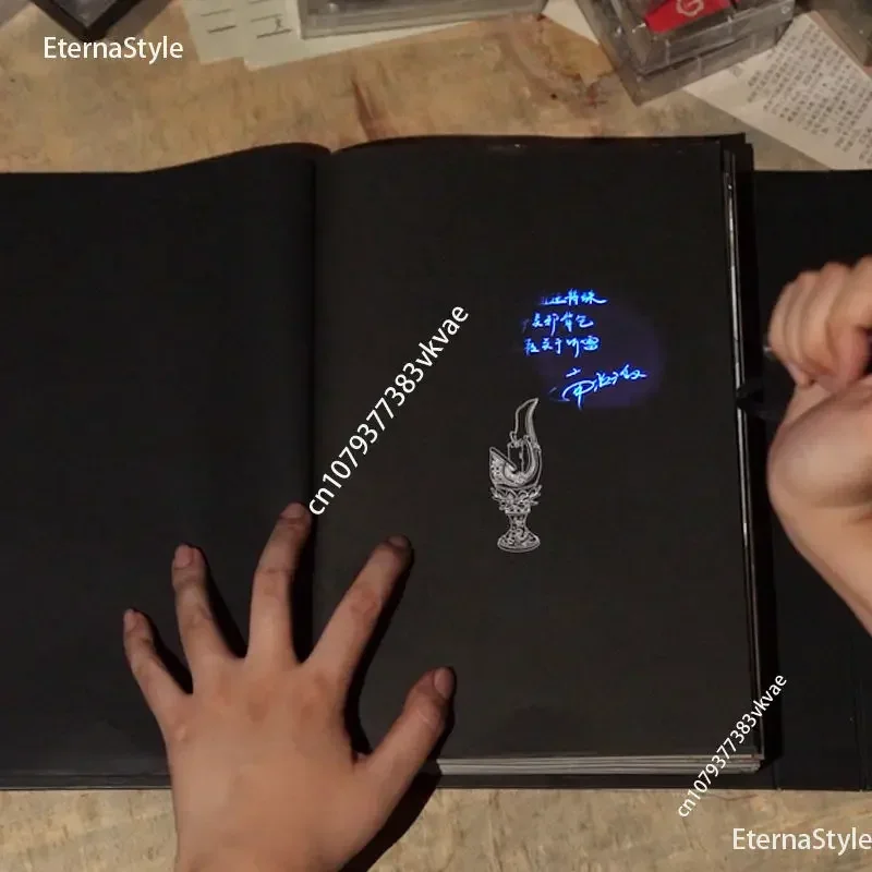 Dao Mu Bi Ji Zhi Ji Hai Ting Lei مجموعة الإعدادات التفاعلية لغز كتاب تثبيت القبر ملاحظات إعادة تشغيل القطب البحر الاستماع إلى الرعد