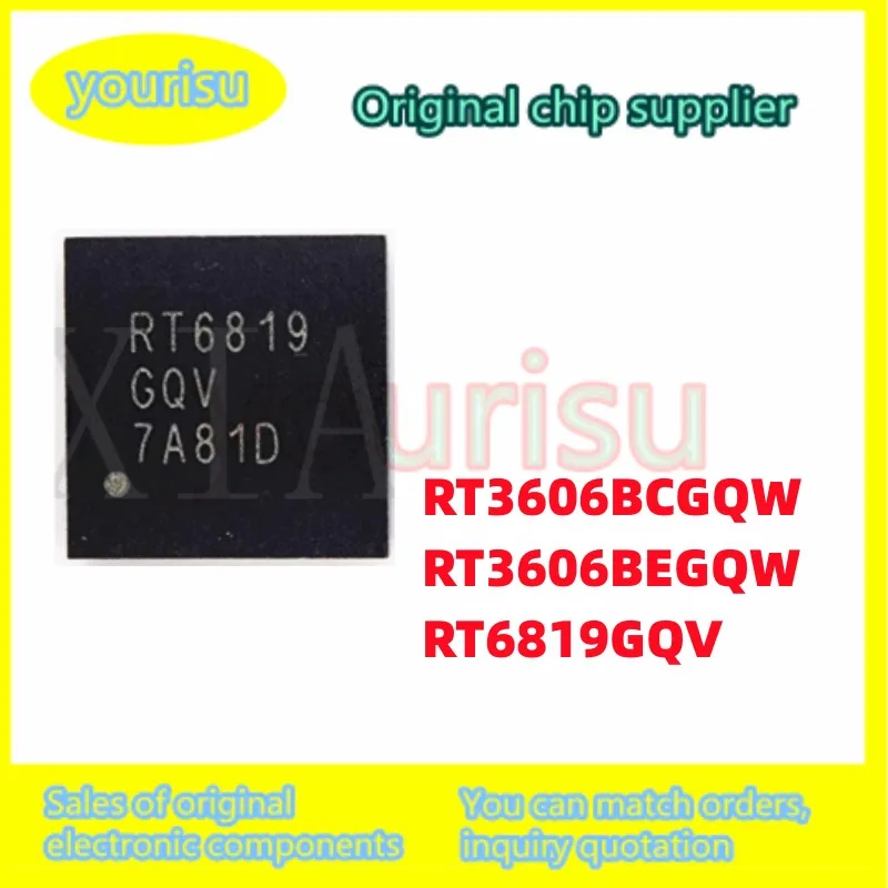 1Pcs/Lot Power chip RT3606 RT3606BC RT3606BCGQW RT3606BE RT3606BEGQW  RT6819GQV Power chip