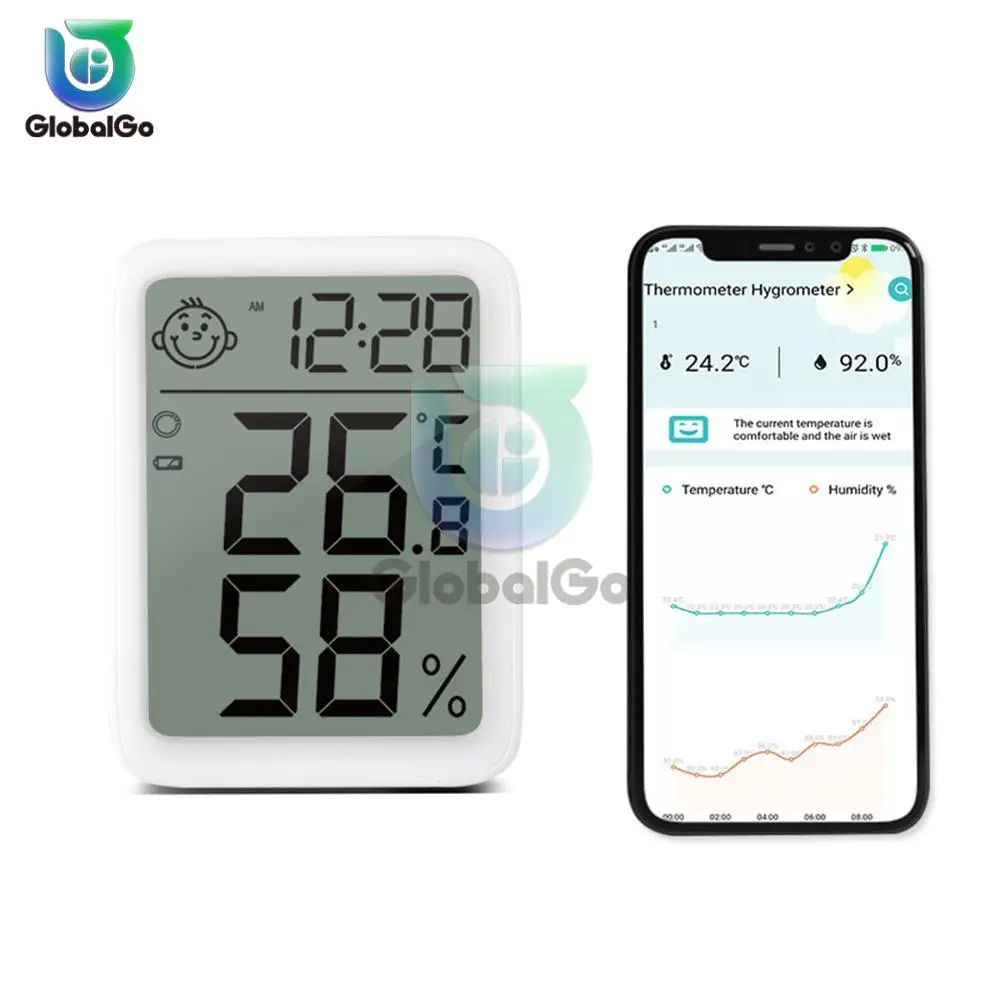 Home Indoor Temperature Humidity Meter LCD Digital Thermometer Hygrometer Sensor Gauge Weather Station Smart Home