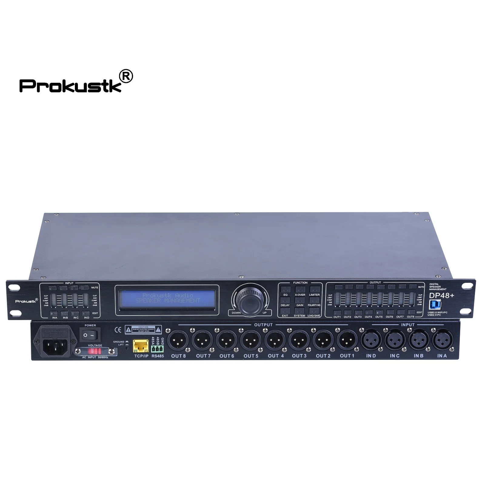 4in 8out معالج الصوت DSP معالجات الإشارات الرقمية Prokustk DP48