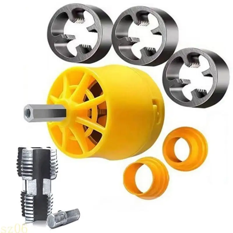 Q2Q4 7PCS PVC -Gewinde -Maker -Werkzeug für elektrische Bohrmaschinen -Kunststoff -Rohrgewinde PVC -Gewinde