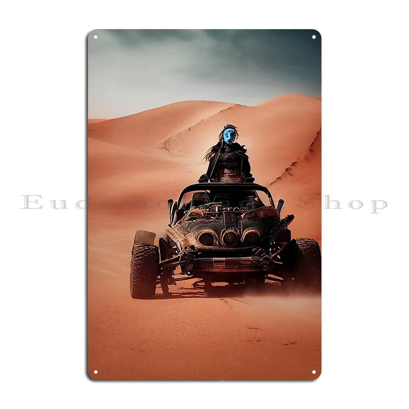 Mad Max Style Scene Metal Sign Wall Mural Kitchen Personalized Cinema Bar Tin Sign Poster