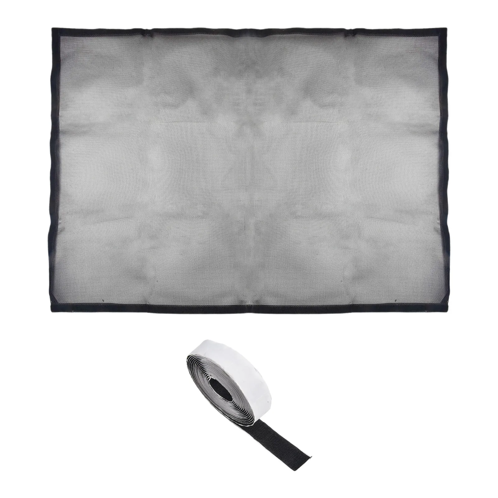 Baby for proof Fireplace Screen Mesh Cover Grip Sturdy PVC Fabric Keep Loved Safe Elegant Black Design Baby for