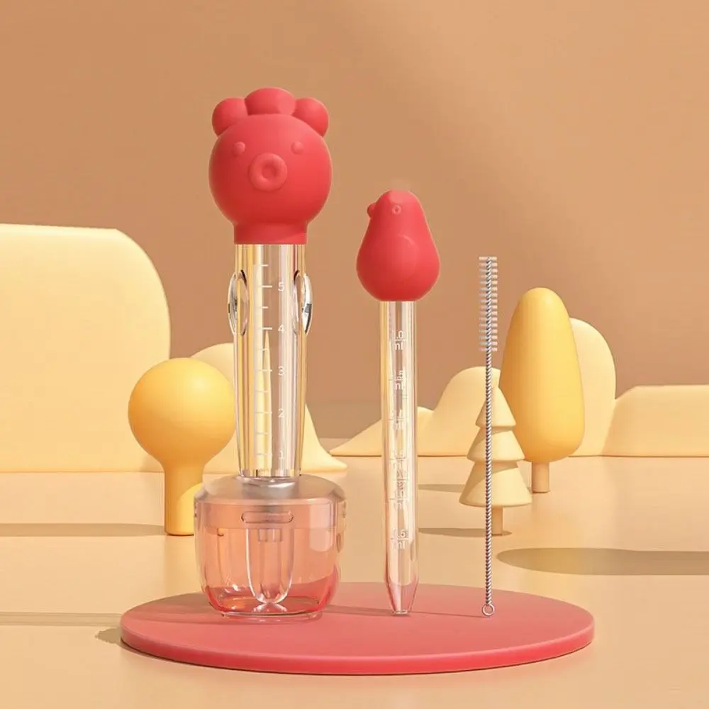 Portable Cartoon Shape Baby Medicine Feeder Safety Cute Baby Liquid Feeder Soft Anti Choking Baby Water Dispenser Toddler view 5