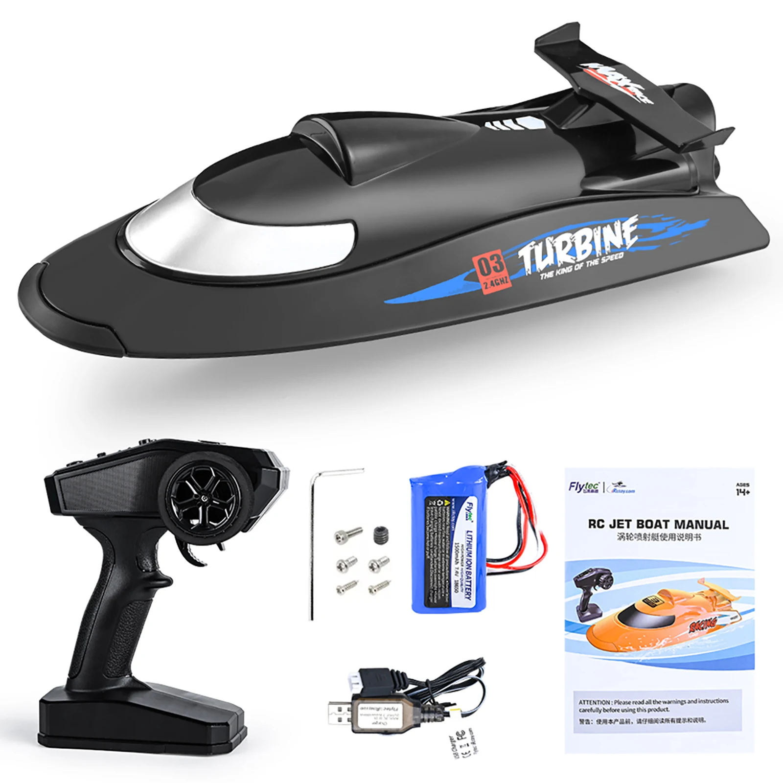 Hoge snelheid afstandsbediening turbine drives waterdichte 2,4 GHz elektrische RC Speedboot 30 km/u afstandsbediening boot voor kinderen volwassenen