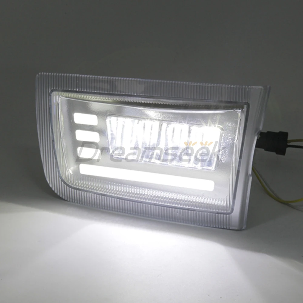 LED DRL for Toyota Land Cruiser Prado J90 LC90 1996-2002 Car Daytime Running Light Fog Lamp Turn Signal Daylight Driving Blinker