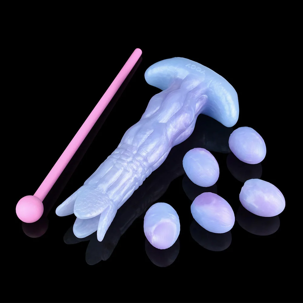 YESBUY-juguete de Ovipositor de empuje Manual para hombres y mujeres, consoladores huecos para poner huevos, masajeador Vaginal y anal, producto para adultos mayores de 18