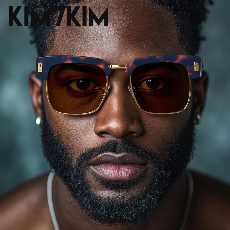 

Classic Steampunk Square Sunglasses Men 2025 Luxury Brand Oversized Punk Driving Sunglass Trendy UV400 Eyewear For Male Shades