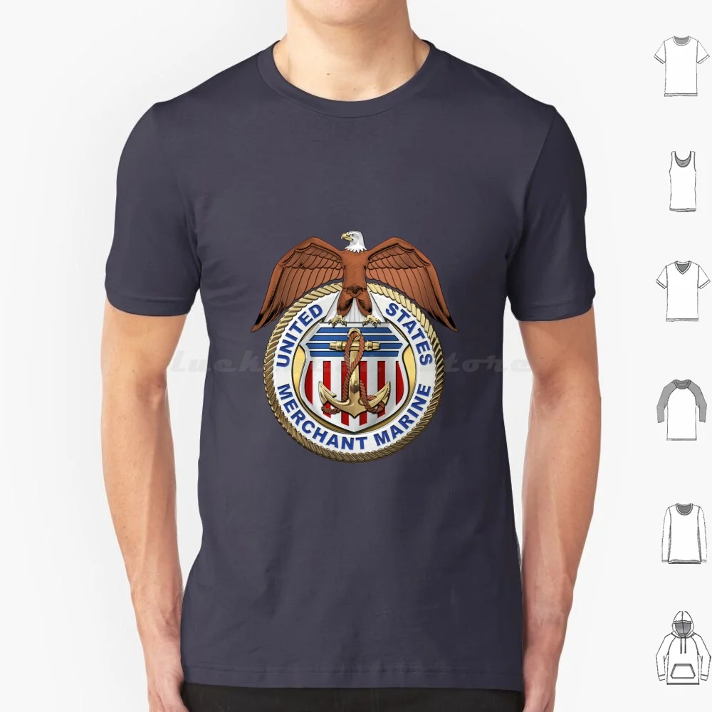 U.s. Marine-Usmm Emblem Over Blue Velvet T Shirt Men Women Kids 6xl Military Insignia Heraldry 3d Collection By Serge Averbukh