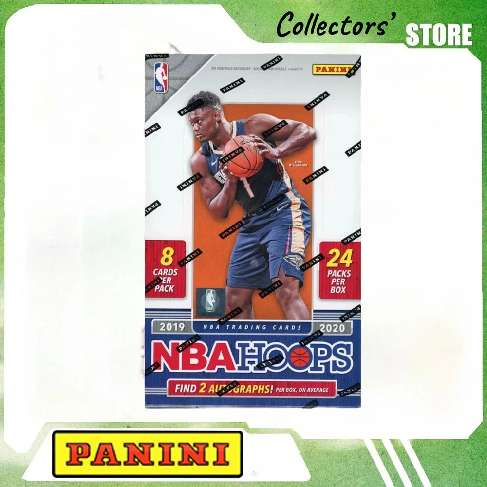 Panini 2019‑2020 NBA Hoops Basketball Hobby Box, Factory Sealed Trading Cards Autograph Rookie Parallel Hobby Collector Gift